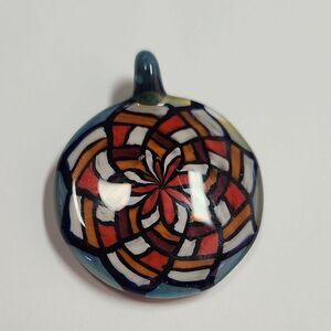 Heady Glass Fillacello Pendant Hand Blown Glass Art Geometric Pattern Filla